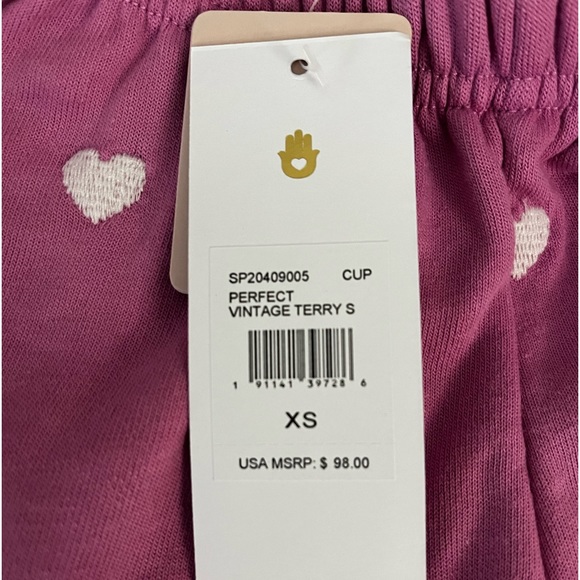 NWT Spiritual Gangster 2 pc Hearts sweatshirt and pants XS/S Happy Valentine’s - Picture 9 of 10